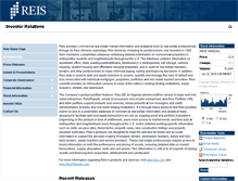 Tablet Screenshot of investor.reis.com